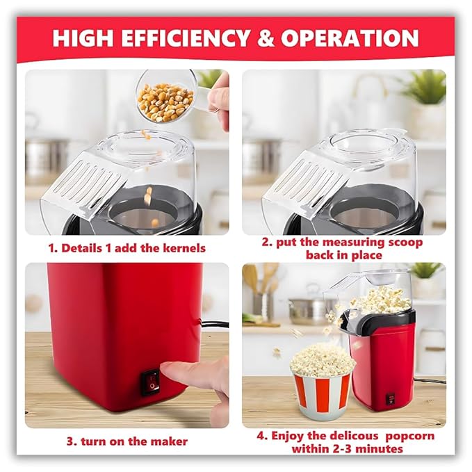 PopLite™ - Electric Popcorn Maker- Oil Free and Healthy