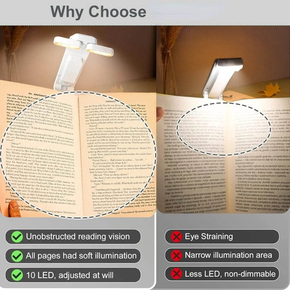 Adornell™- Book Light for Reading in Bed