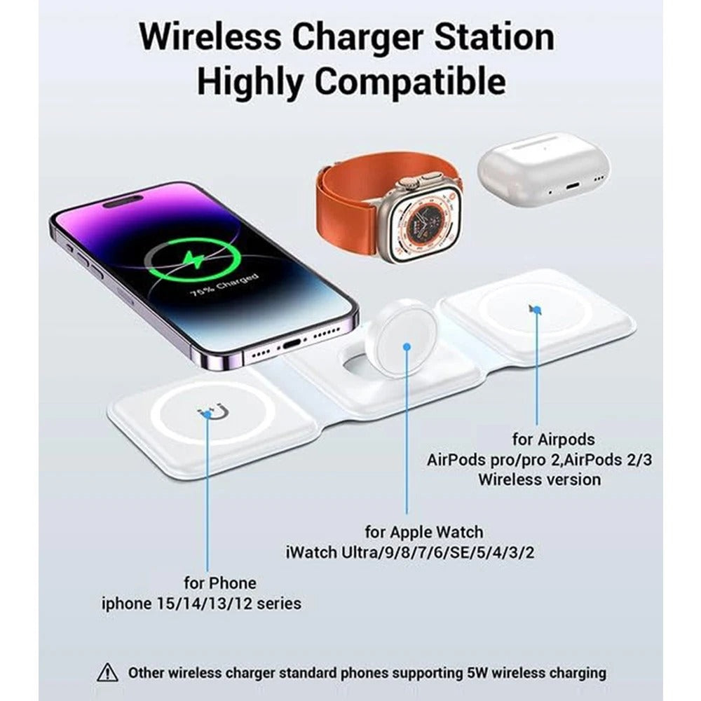 Adornell™- 3 in 1 Foldable Wireless Charger